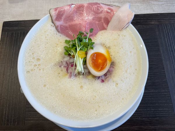 「鶏白湯泡ramen〜醤油〜 (¥1,100)」@鶏白湯泡ramenたまきの写真