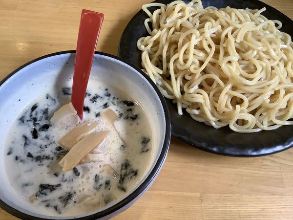 「塩つけ麺　中盛」@つけ麺 ががちゃい 中山店の写真