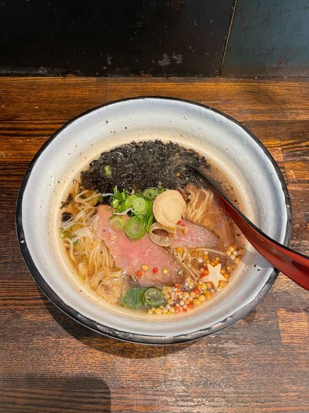 「和牛とホタテらーめん(980円)」@麺場voyageの写真