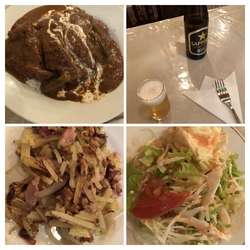 カツカレとらじごく1250ジャーマンポテ800ビール600