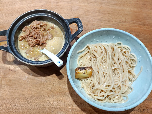 「つけ麺1.5玉（黒毛和牛 ＋味玉）」@麺や 高倉二条の写真