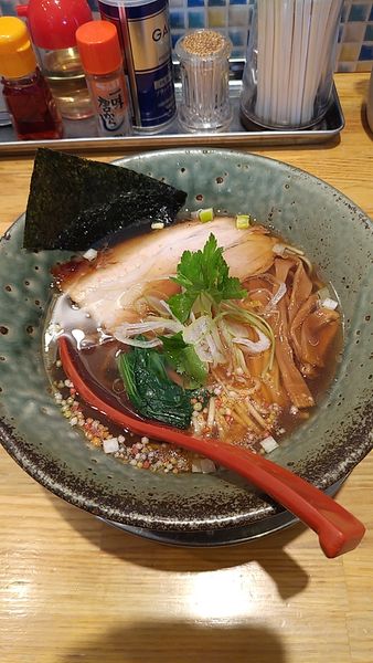 「手火山かつおそば(醤油)」@麺屋 燕の写真