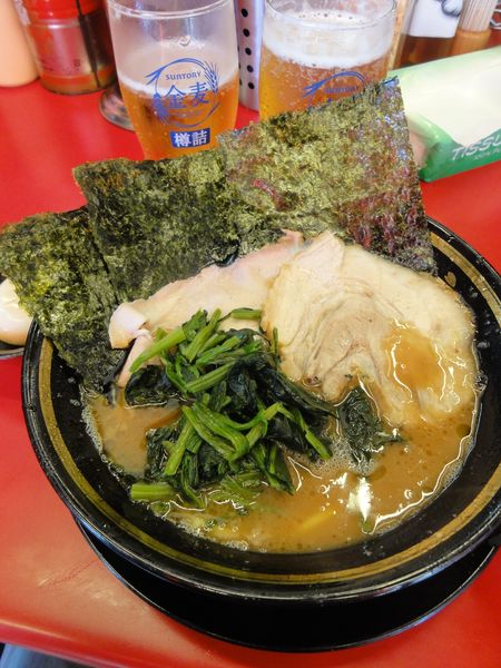 「ラーメンバラ燻製卵🍺🍺🍺」@柏 王道家の写真