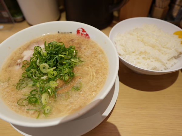 「ラーメン 並 麺硬め30秒＋脂多め＋セルフ辛いの多め＋セルフ」@京都銀閣寺 ますたにラーメン 室町店の写真