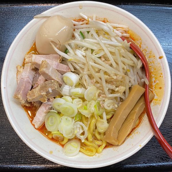 「あえめん ¥920 味付玉子 ¥100」@味噌麺処 花道庵の写真