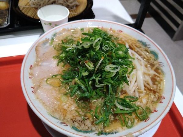 「特選醤油ラーメン（もやしトッピング）」@京都北白川 ラーメン魁力屋 イオンモール京都桂川店の写真