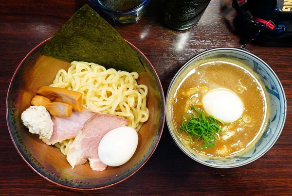 「味玉 濃厚つけそば（太麺）＋ハートランド小瓶」@麺屋 ルリカケスの写真