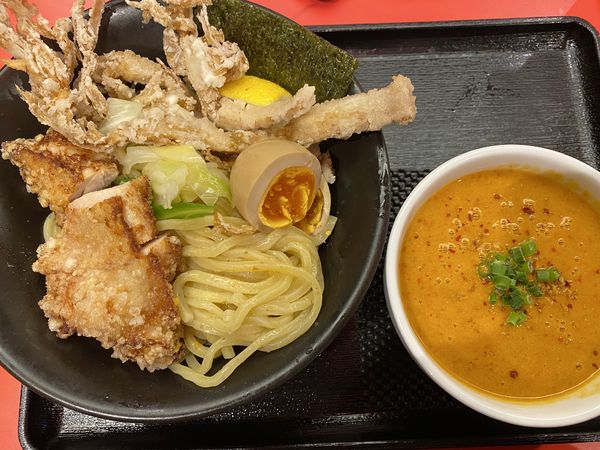 「GACHI RED DXつけ麺 中盛250g 1150円」@Jikasei Mensho 渋谷パルコ店の写真