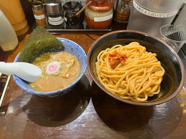 「創業からのつけ麺　旨辛豆板辛味麺」@つけ麺 紅葉の写真