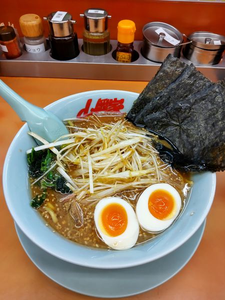 「味噌ネギラーメン 味玉」@ラーメン山岡家 さいたま宮前店の写真