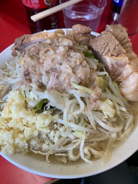 「ぶたラーメン」@ラーメン二郎 三田本店の写真