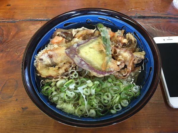 「かき揚げそば」@そば八の写真