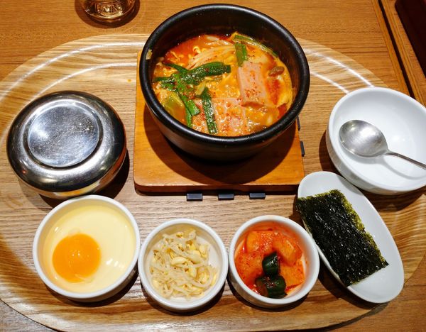 「季節のプデチゲ定食（1,200円）」@コリアンキッチン シジャン 川崎アゼリア店の写真