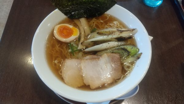 「焼ねぎらーめん醤油950円」@拉麺本家夢屋 扇町店の写真