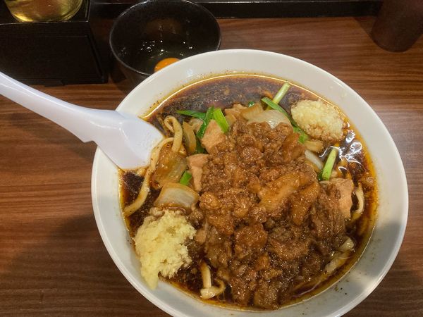 「スタ満ソバ¥900+生卵¥60」@元祖スタミナ満点らーめん すず鬼 熊谷うえちゃん店の写真