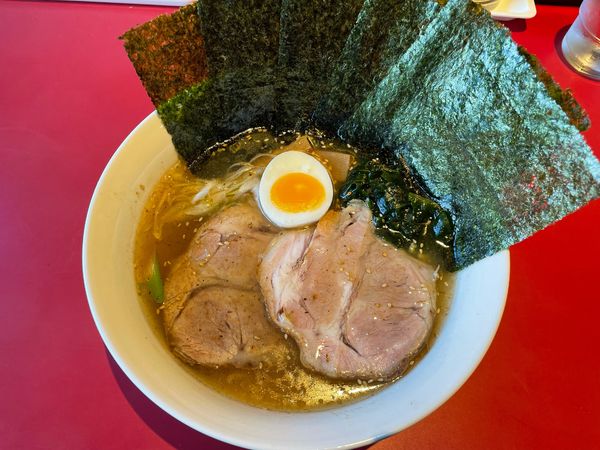 「藻塩ラーメン、海苔、チャーシュートッピング」@らーめん・ぎょうざ 福助の写真