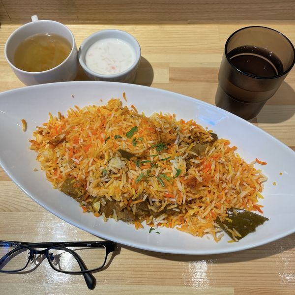 「マトンビリヤニ＆玉子」@ARABIAN BIRYANI HOUSEの写真
