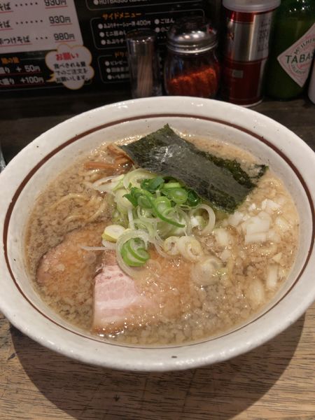 「煮干しそば　930円」@中華そば しながわの写真
