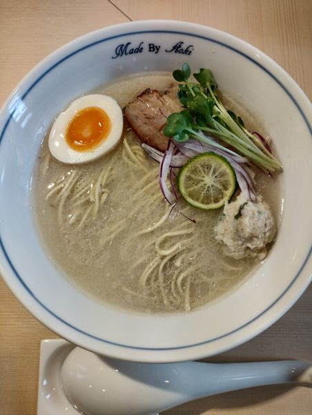 「真鯛と貝の蓮根みぞれ中華蕎麦」@中華蕎麦 あお木 secondの写真