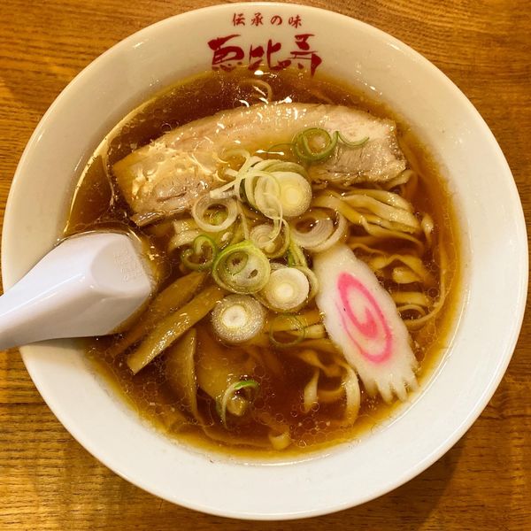 「ラーメン ¥700 手打ち麺 ¥60」@恵比寿の写真