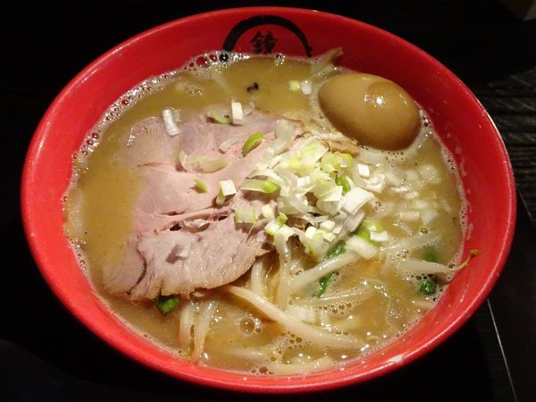 「「これでもか！」にんにく味噌らーめん（1,350円）＋味玉」@らーめん愉悦処 鏡花の写真