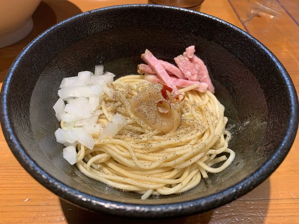 「ペペロンチーノ和え玉」@亀戸煮干中華蕎麦 つきひの写真