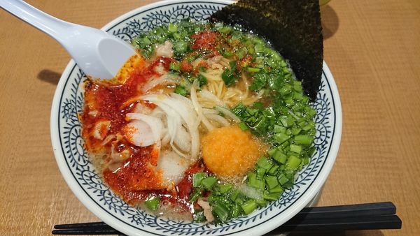 「熟成醤油辛肉そば869円」@丸源ラーメン 本郷台店の写真