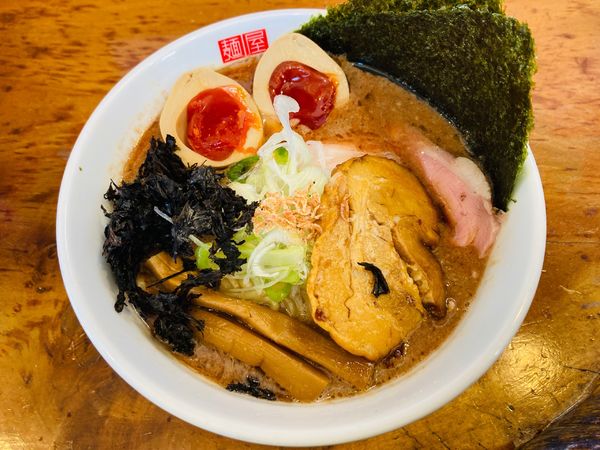 「傑心の海老らーめん heavy＋セアブタ飯」@麵屋 傑心の写真