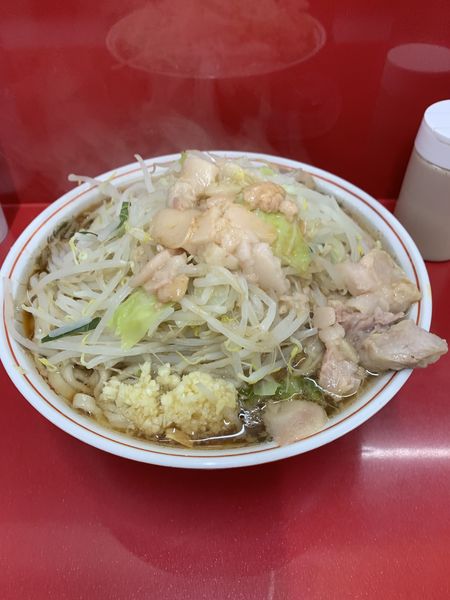 「ラーメン大ニンニク少なめアブラ」@ラーメン二郎 越谷店の写真