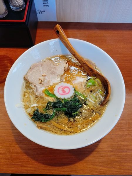 「ラーメン+背脂増し」@生姜醤油ラーメンふたごの写真