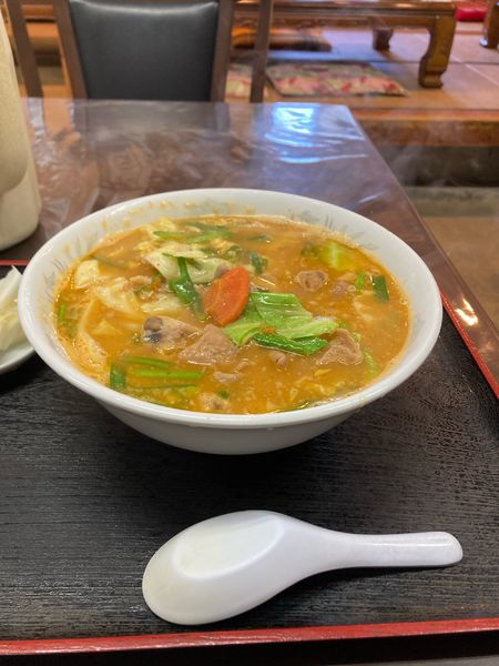 「もつラーメン」@いそ食堂の写真