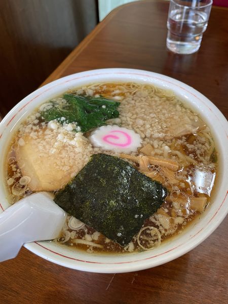 「中華そば＋背脂」@中華そば 白河屋の写真