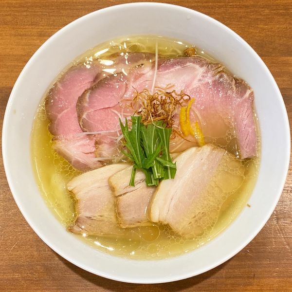 「味玉焼豚塩そば ¥1,250」@中華そば 卯月屋の写真