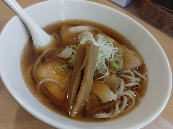 「あっさり煮干そば 太麺　700円」@麺屋あぶさんの写真