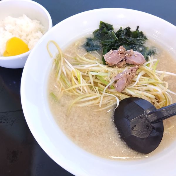 「ネギラーメン660円、半ライス110円」@NEWラーメンショップR150の写真
