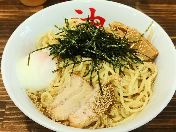 「半熟玉子油そば（麺W盛り）」@きりん寺 高田馬場店の写真