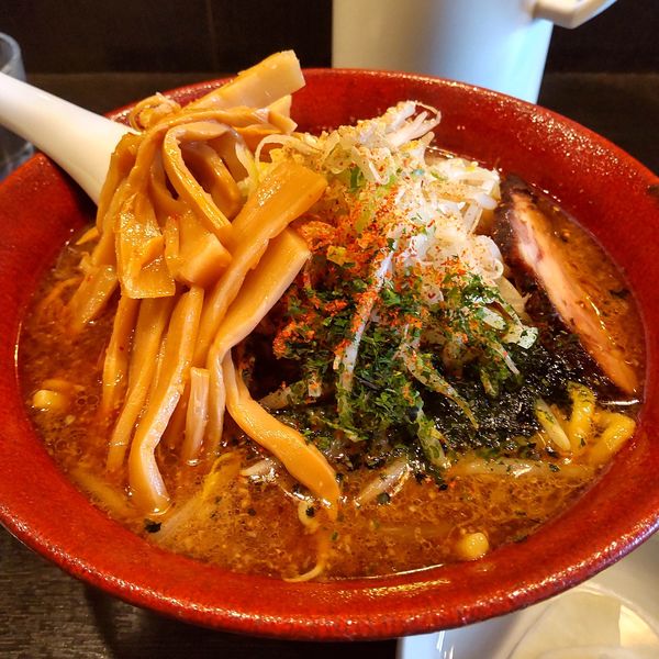 「赤みそらぁめん（￥850）＋特製メンマ（￥150）」@みそでんらぁめんの写真