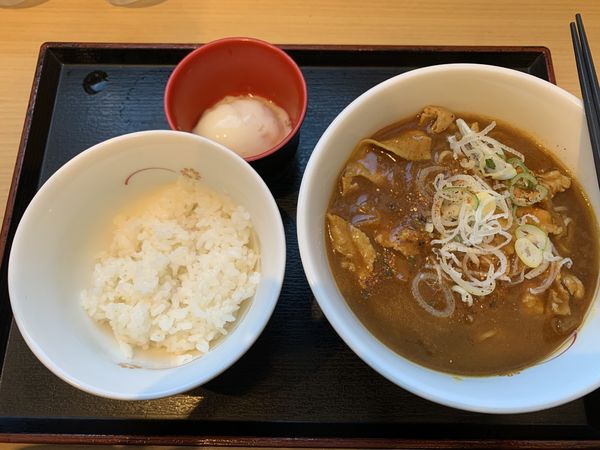 「至福のカレーそばセット 750円」@いろり庵きらく 新木場店の写真