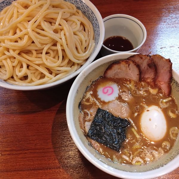 「チャーシューつけソバ(大)1300円、味玉100円、ビール」@つけソバ いしいの写真
