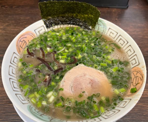 「ねぎ アブラヌキ (はりがね〜はりがね)」@博多長浜らーめん 楓神の写真