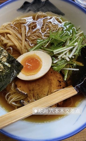 「柚子醤油らーめん」@AFURI 原宿店の写真