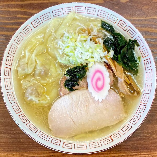 「ワンタン麺（塩・太麺）¥950」@良温(Ra-on)の写真
