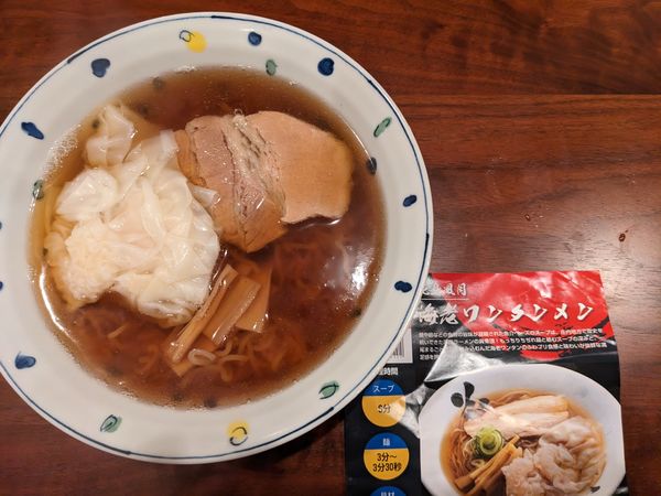 「海老ワンタンメン」@花鳥風月 酒田本店の写真