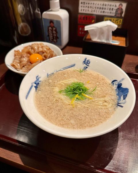 「ヨークシャー背脂ら〜麺豚すき丼付き」@創始麺屋武蔵の写真