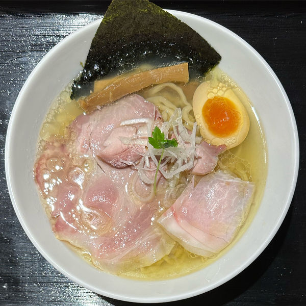 「純麦（お出汁の塩らぁ麺 小田急盛り）」@#新宿地下ラーメンの写真