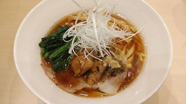 「期間限定　牡蠣そば」@中華そば カゼノウタの写真