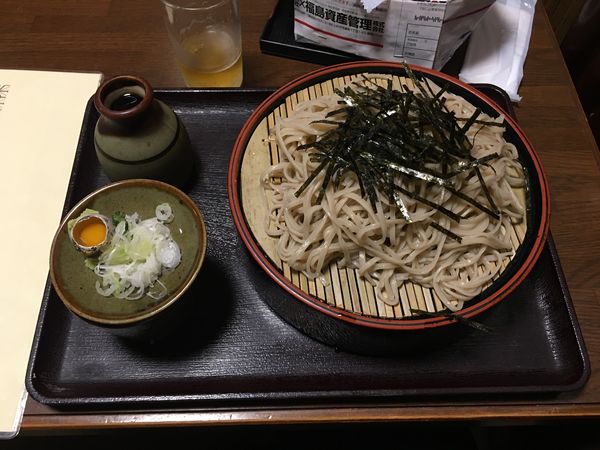 「ざるそば大盛り」@大石そば処の写真