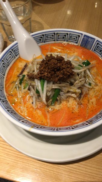 「排骨担々麺　小辛」@希須林 赤坂店の写真