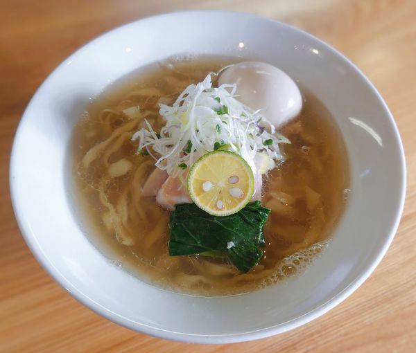「伊吹アジの塩そば【期間·数量限定】」@麺 㐂色の写真
