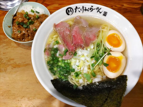 「牛塩らーめんSP·爆裂飯」@竹麓輔らーめん創作工房の写真